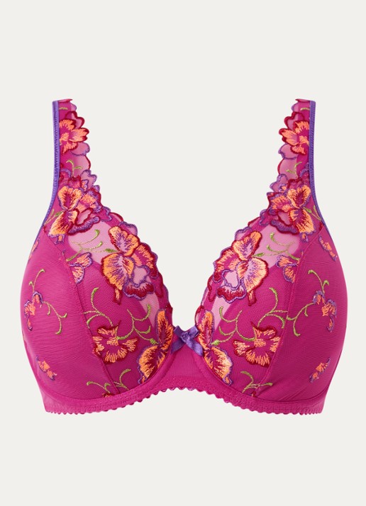 PrimaDonna Devdaha voorgevormde plunge bh met overlay van kant