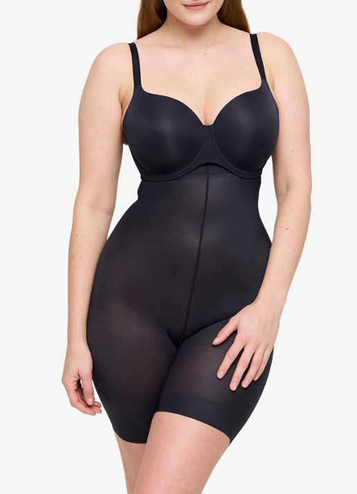 PrimaDonna Figuras high waisted corrigerende short - voorkant 2 zwart