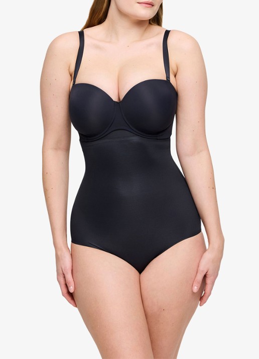 PrimaDonna Figuras high waisted corrigerende slip - voorkant 2 zwart