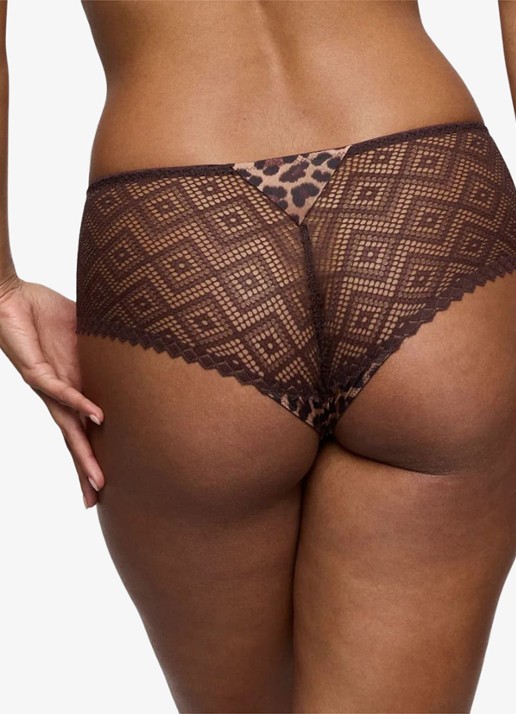 PrimaDonna Giganni hipster met panterprint - achterkant bruin