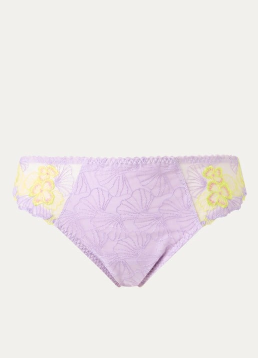 PrimaDonna Ixia slip met overlay van mesh - voorkant 2 lila