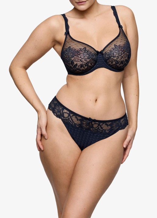 PrimaDonna Madison string met kant - voorkant 5 donkerblauw