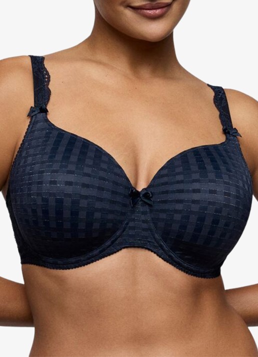 PrimaDonna Madison voorgevormde bh - hartvorm - detail donkerblauw