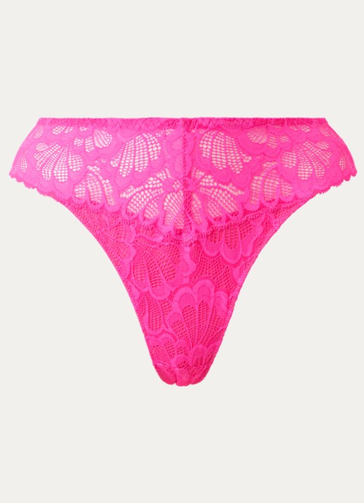 PrimaDonna Mocuto string van kant - voorkant 2 roze