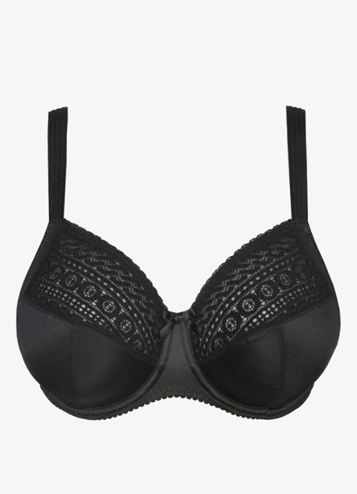 PrimaDonna Montara beugel bh met kant - voorkant 4 zwart