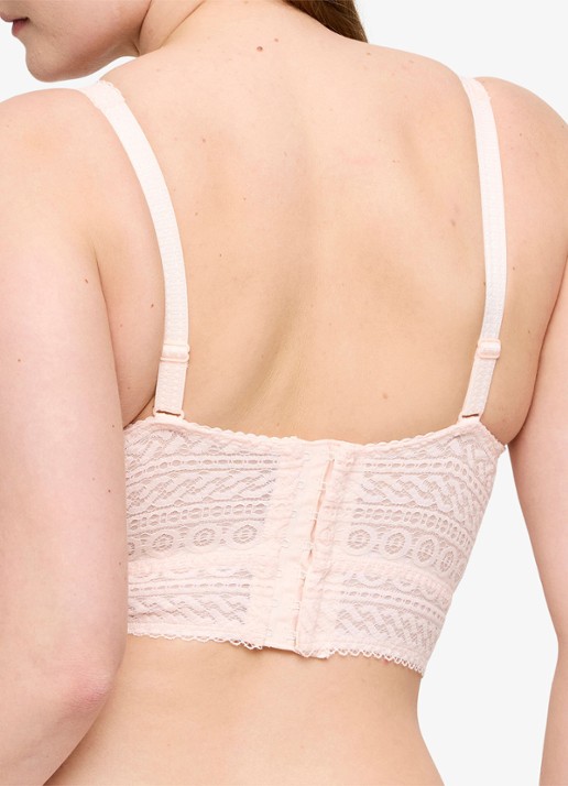 PrimaDonna Montara bralette van kant - achterkant 5 zalmroze