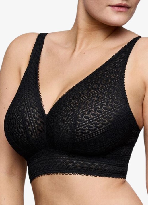 PrimaDonna Montara bralette van kant - detail 4 zwart