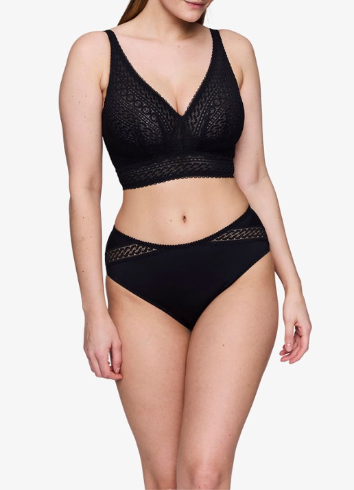 PrimaDonna Montara bralette van kant - voorkant 2 zwart