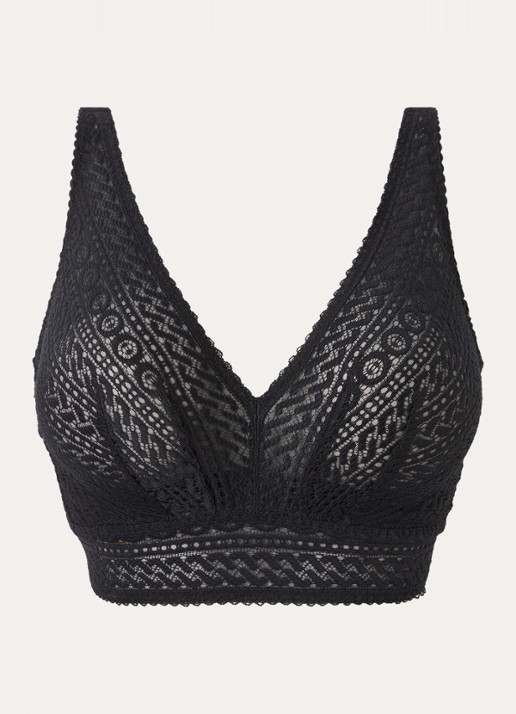 PrimaDonna Montara bralette van kant - voorkant 5 zwart