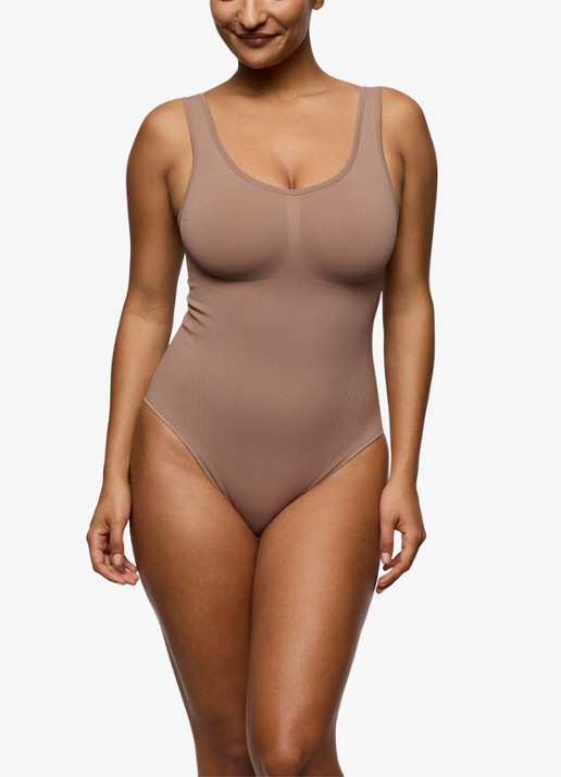 PrimaDonna Nudda corrigerende body - voorkant 2 bruin