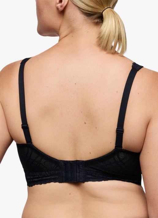 PrimaDonna Salerno bralette van kant - achterkant 4 donkerblauw