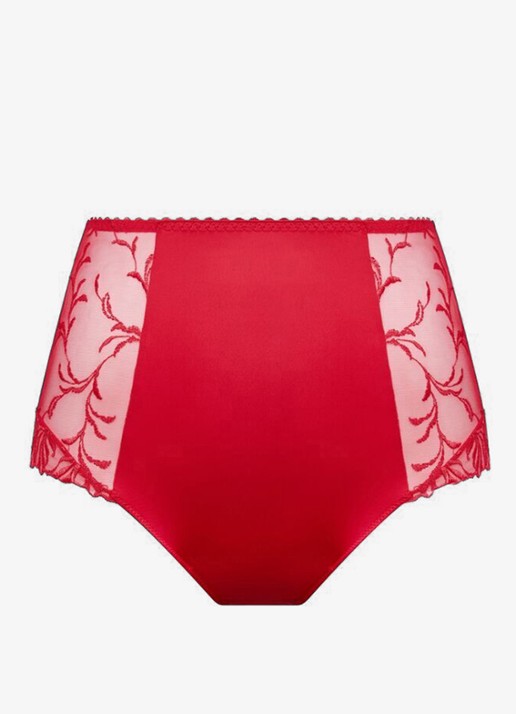 PrimaDonna Solisse high waisted shorty met borduring - voorkant rood