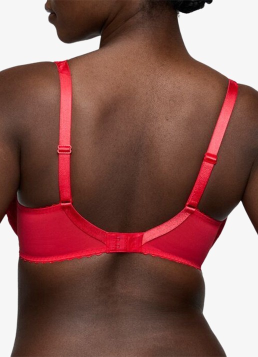 PrimaDonna Solisse plunge bh met borduring - achterkant 3 rood