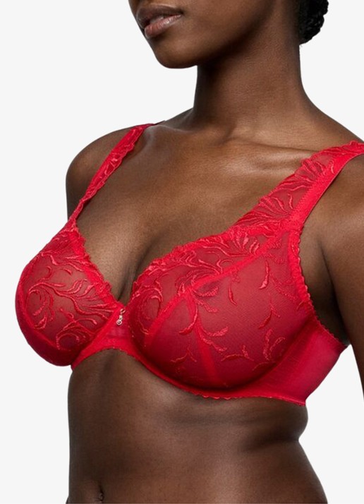 PrimaDonna Solisse plunge bh met borduring - detail 5 rood