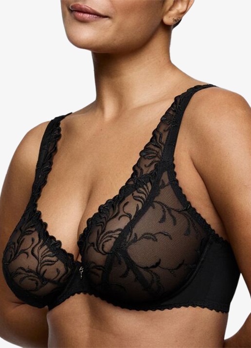 PrimaDonna Solisse plunge bh met borduring - detail 5 zwart