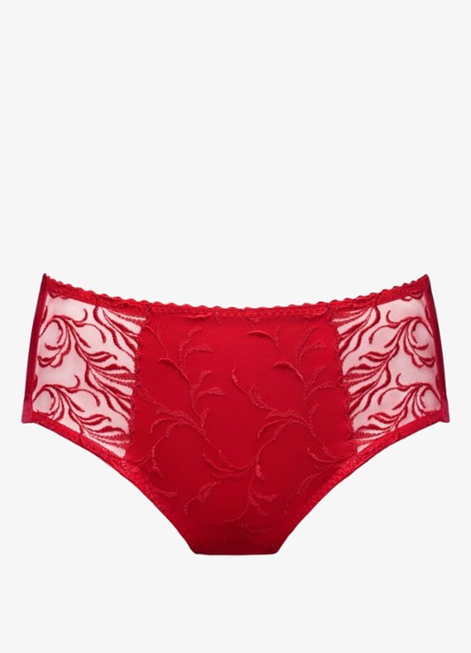 PrimaDonna Solisse shorty met borduring - voorkant rood
