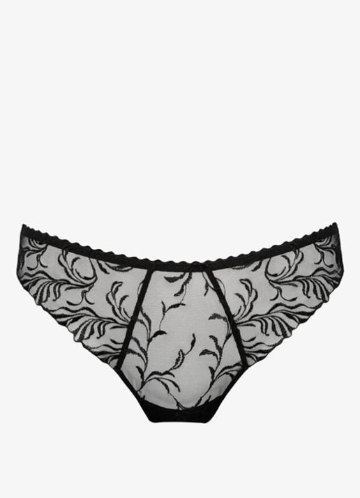 PrimaDonna Solisse string met borduring - voorkant zwart