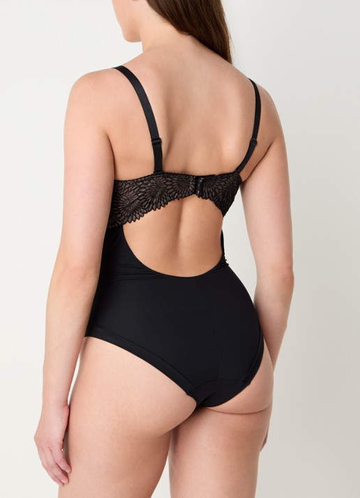 PrimaDonna Sophora body met kant - achterkant 3 zwart