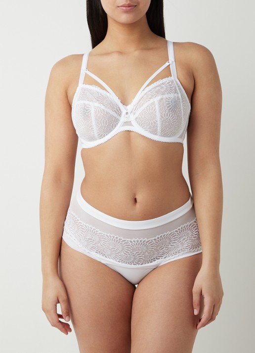 PrimaDonna Sophora shorty met kant - voorkant 3 wit