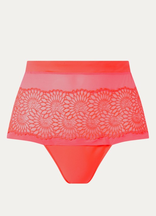 PrimaDonna Sophora shorty met kant - voorkant 2 koraalroze