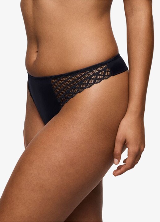 PrimaDonna Twist Side string met kant - detail 3 zwart