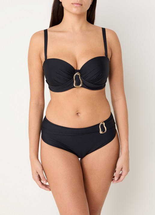 PrimaDonna Uvita voorgevormde bikinitop met beugel - voorkant 3 zwart
