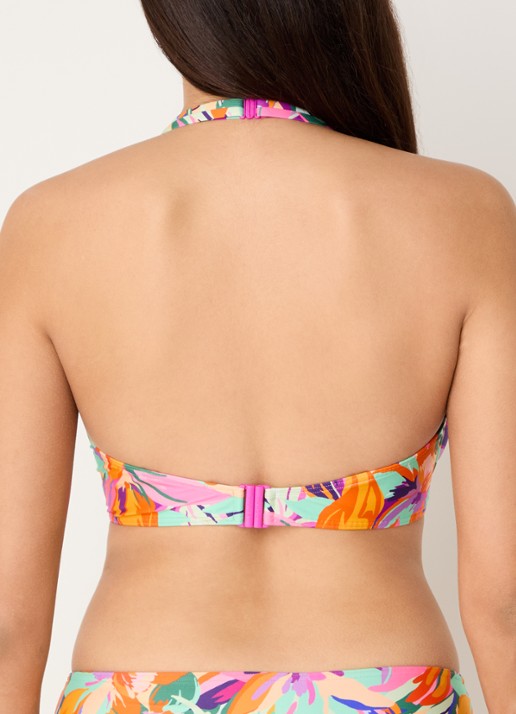 PrimaDonna Varadeo voorgevormde bikinitop met print - achterkant 6 oranje