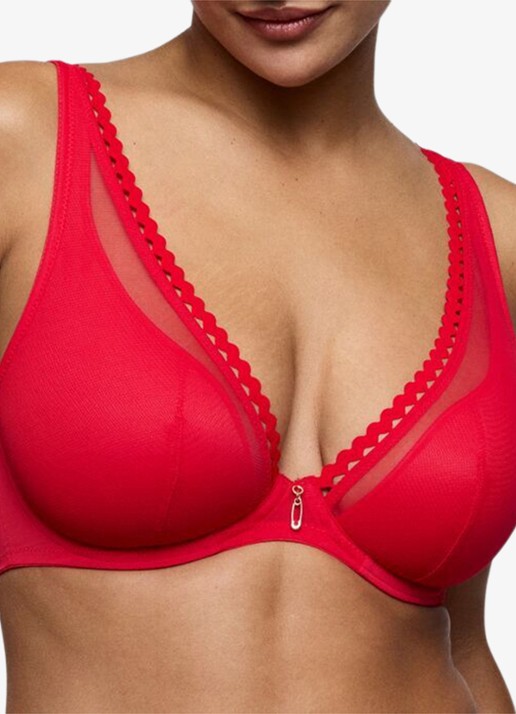 PrimaDonna Wowgirl beugel bh met overlay van mesh