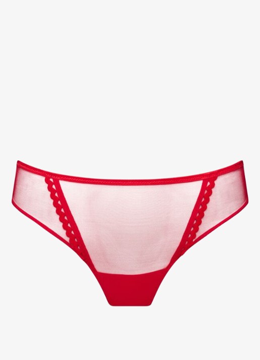 PrimaDonna Wowgirl string van mesh - voorkant 4 rood