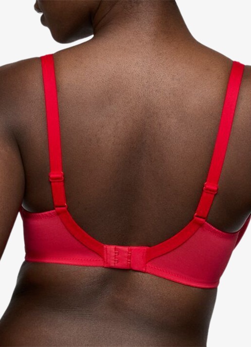 PrimaDonna Wowgirl voorgevormde balconette bh - achterkant 3 rood