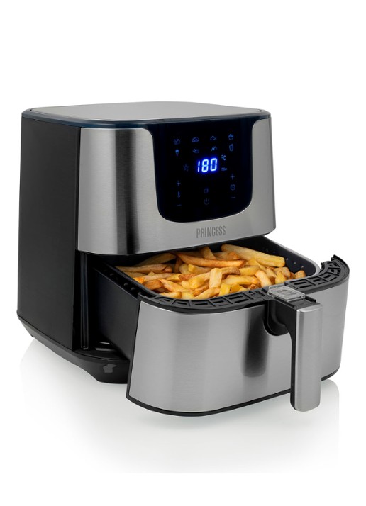 Princess Digital Aerofryer Deluxe XXL airfryer 182060 - voorkant zilver