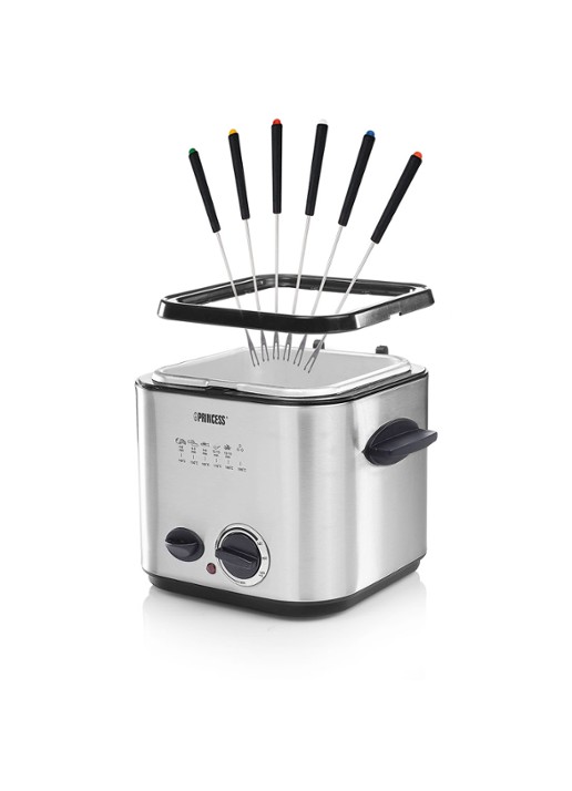 Princess Mini Friteuse & Fondue frituurpan 182611 - detail 4 zilver
