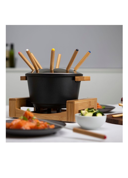 Princess Pure fonduesstel 40,5 x 39,5 cm 173025 - detail 4 zwart