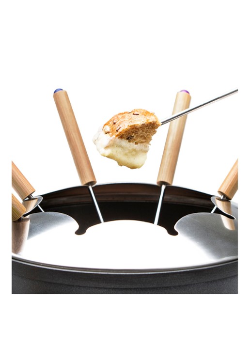Princess Pure fonduesstel 40,5 x 39,5 cm 173025 - voorkant 6 zwart