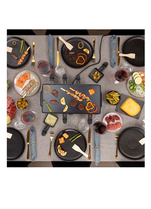 Princess Raclette 8 Grill Deluxe gourmetstel 162645 - detail 6 zilver