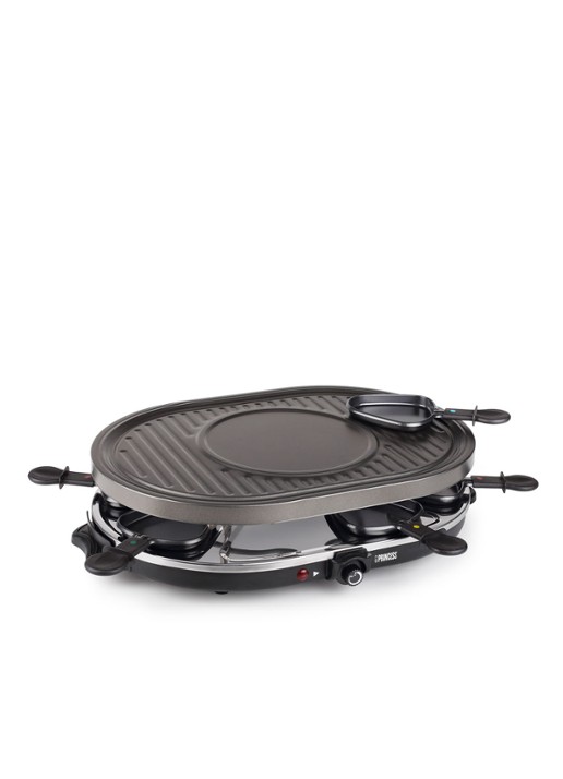 Princess Raclette 8 Oval Grill Party gourmetstel 162700 - detail 4 zwart