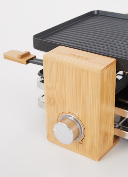 Princess Raclette Pure 4 gourmetstel 162950 - detail zwart