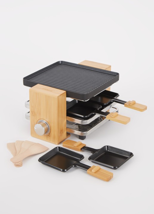 Princess Raclette Pure 4 gourmetstel 162950 - voorkant 3 zwart