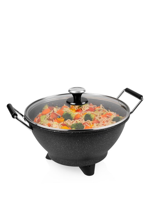 Princess Stir-Fry Elektrische wokpan 40 cm 162389 - voorkant 2 zwart