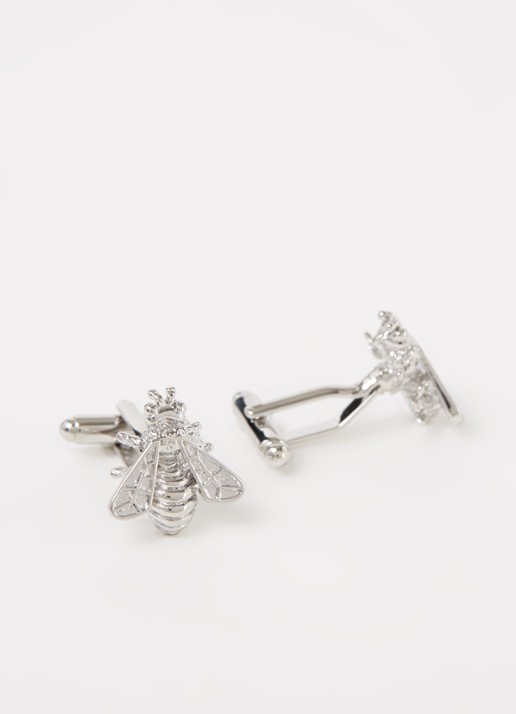 Profuomo Bijen manchetknopen - detail 3 zilver
