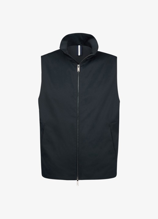 Profuomo Bodywarmer met magneetsluiting - detail 5 donkerblauw
