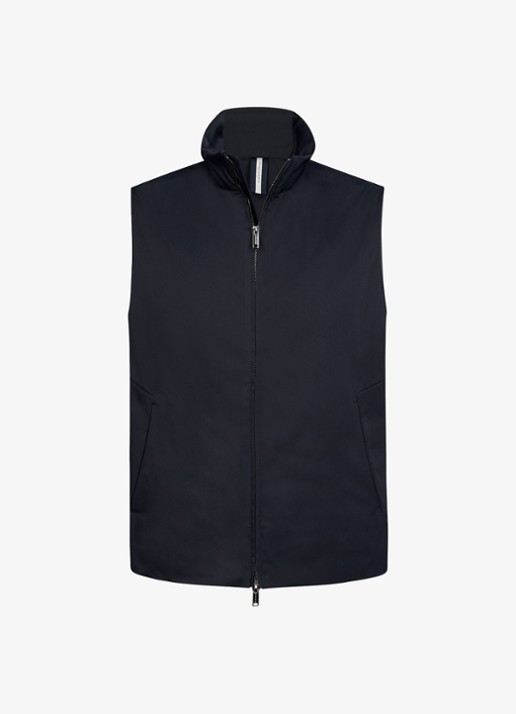 Profuomo Bodywarmer met steekzakken - voorkant 4 donkerblauw