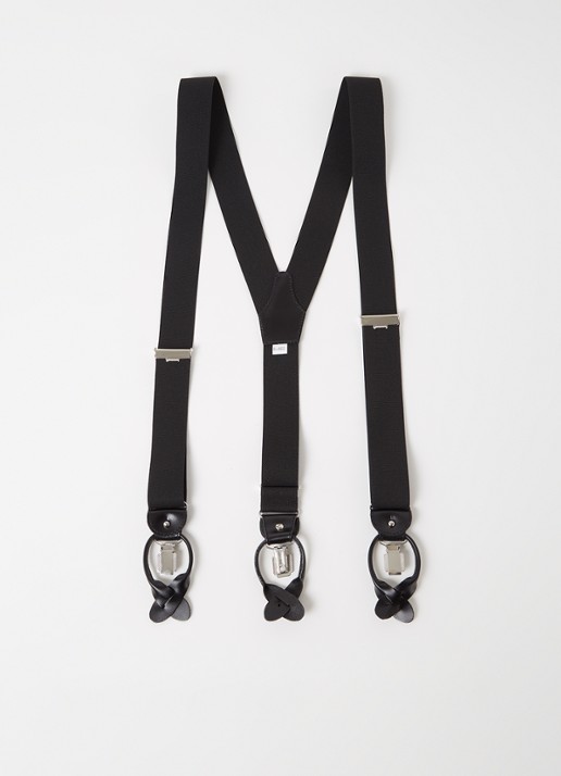 Profuomo Bretels met leren details