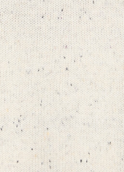 Profuomo Grofgebreide trui in wolblend met gemêleerd dessin - detail 2 gebroken wit