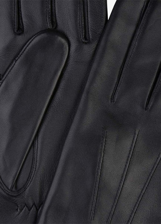 Profuomo Handschoenen van leer - detail beige
