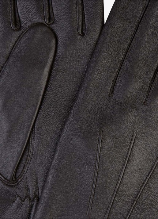 Profuomo Handschoenen van leer - detail bruin