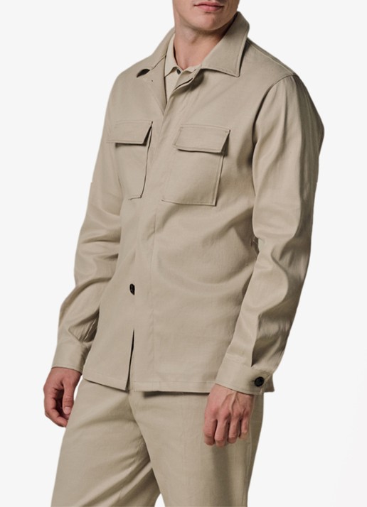 Profuomo Linen overshirt