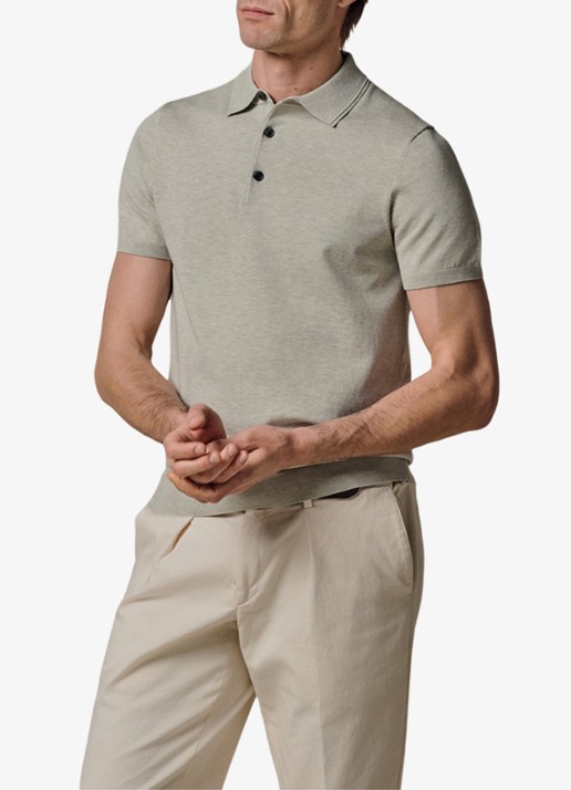 Profuomo Luxury basic polo in lyocell blend