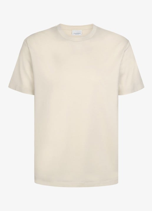 Profuomo Luxury T-shirt met stretch - voorkant 6 wit