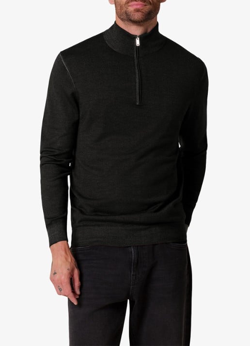 Profuomo Fijngebreide trui van merino wol
